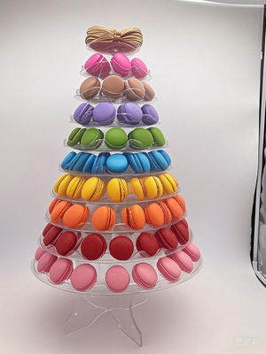 13-piętrowy stoisko wystawiennicze Macaron 13-piętrowy wieża Macaron stoisko wystawiennicze Macaron wieża