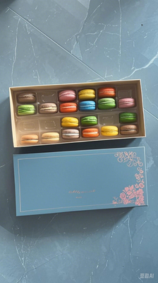 Zapewnienie Macaron 24 opakowanie Macaron tacy Macaron papierowe pudełka Macaron plastikowe tacy Macaron pudełka upominkowe Macaron kartony