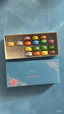 Zapewnienie Macaron 24 opakowanie Macaron tacy Macaron papierowe pudełka Macaron plastikowe tacy Macaron pudełka upominkowe Macaron kartony