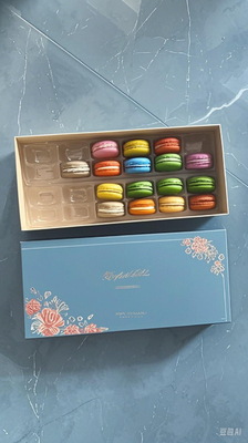 Zapewnienie Macaron 24 opakowanie Macaron tacy Macaron papierowe pudełka Macaron plastikowe tacy Macaron pudełka upominkowe Macaron kartony