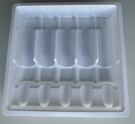 Farmaceutyczna tablica ampułka PET 1ml 2ml 5ml 10m tablica ampułka do wstrzykiwania wody PET tablica do formowania próżni