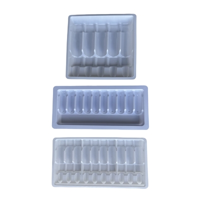 Farmaceutyczna tablica ampułka PET 1ml 2ml 5ml 10m tablica ampułka do wstrzykiwania wody PET tablica do formowania próżni