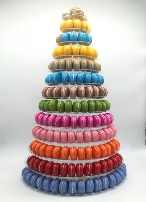 4-Layer Smaller Macaron Tower Plastic Material And PVC Type Stand