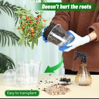 high-quality hydroponic fresh flower pot pp double color plastic flower pot with competitive price.