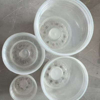 high-quality hydroponic fresh flower pot pp double color plastic flower pot with competitive price.