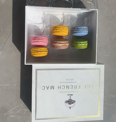 Ekologiczne, przezroczyste opakowanie Macaron z niestandardowym nadrukiem na stojak i pudełko upominkowe