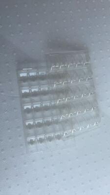 25 plastikowych tacek na makaroniki z PET spożywczym o grubości 0,55 mm i wielokrotnego użytku do pakowania makaroników