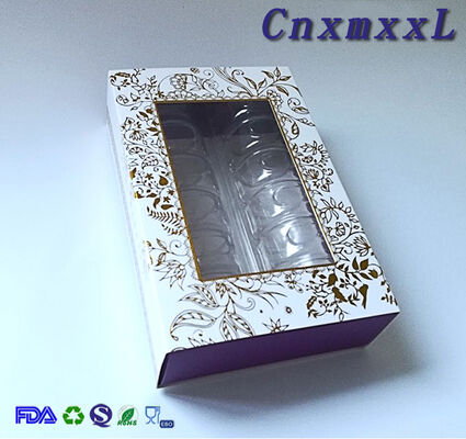 Customizable Recyclable Chocolate Packaging Box with Heat Sealing for Fruits and Cakes