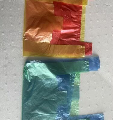 Recyclable HDPE Shopping Bags with High Impact Resistance and Customized Logo for Supermarkets