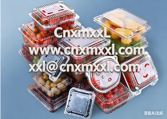 Customized Design Recyclable PET Heat Sealing Fruit Packaging Box for Tomato and Blueberry