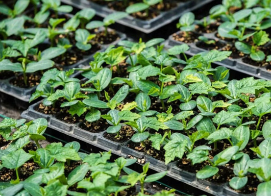 Wholesale rectangular multi-hole seedling trays for vegetables, succulents, and cuttings, thickened nursery trays