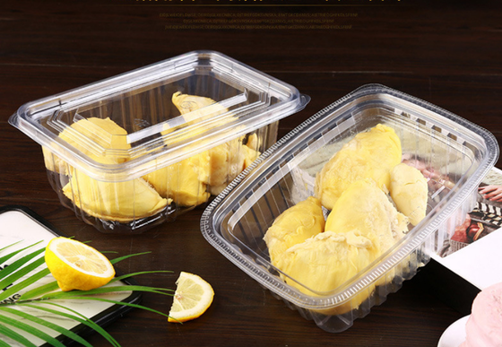 Zastosowalna konstrukcja jednorazowa plastikowa tacka i pudełko do pakowania makaronu z recyklingu PET i uszczelnieniem termicznym