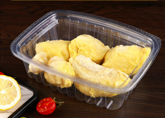 Zastosowalna konstrukcja jednorazowa plastikowa tacka i pudełko do pakowania makaronu z recyklingu PET i uszczelnieniem termicznym