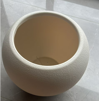 HDPE Ceramic-like Flower Plate with Customizable Color and 20-Year Indoor Lifespan Featuring Embossing Finishing